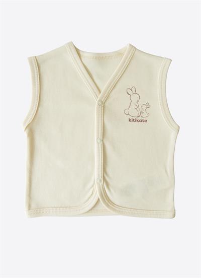 Organik New Basic Yelek Natural