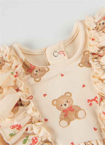 Organik New Bear Elbise Natural