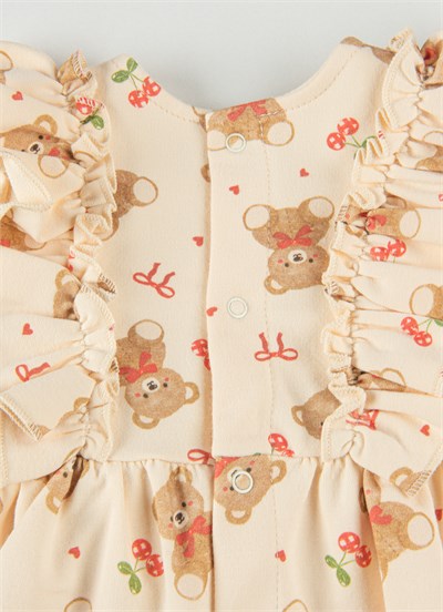 Organik New Bear Elbise Natural