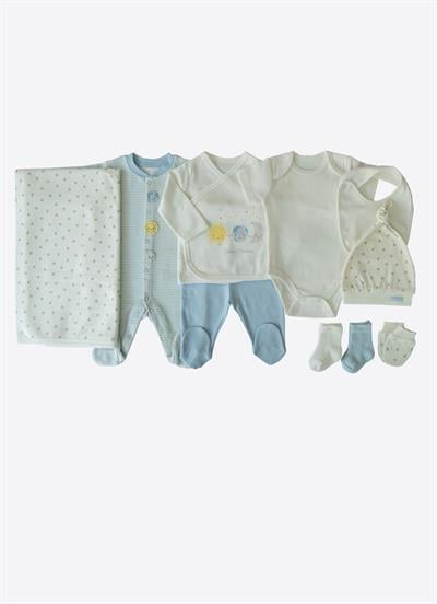 Organik New Dreams 10lu Zıbın Set Mavi