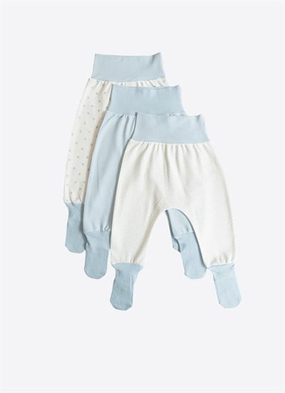 Organik New Dreams 3lü Çoraptolon Mavi