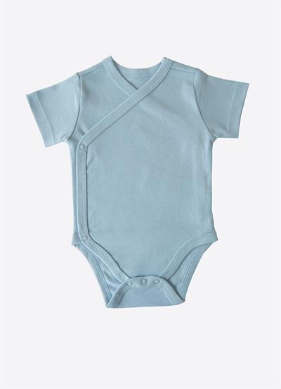 Organik New Dreams 3lü Kısa Kol Kruvaze Body Mavi