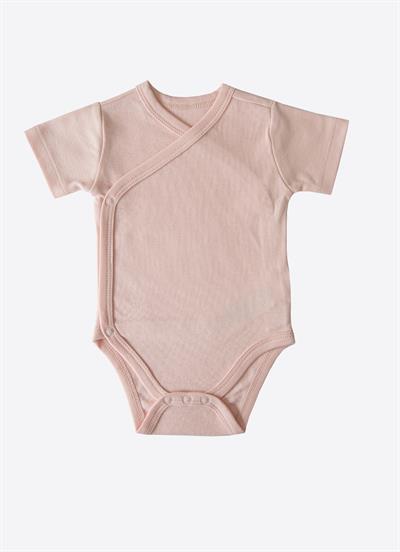 Organik New Dreams 3lü Kısa Kol Kruvaze Body Pembe
