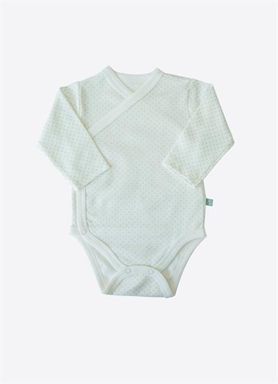 Organik New Dreams 3lü Uzun Kol Kruvaze Body Mavi