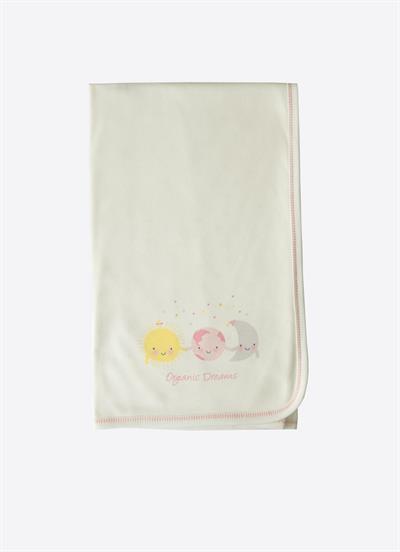 Organik New Dreams Çift Kat Battaniye Pembe