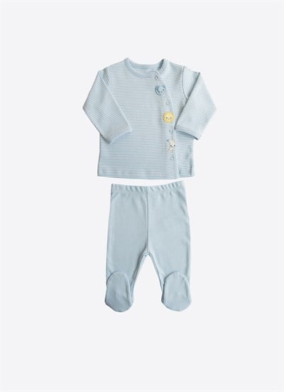 Organik New Dreams Line Planet 2li Takım Mavi
