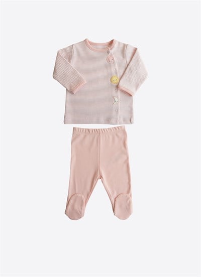 Organik New Dreams Line Planet 2li Takım Pembe