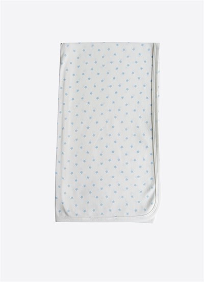 Organik New Dreams Tek Kat Battaniye Mavi