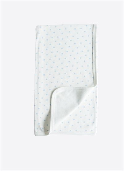 Organik New Dreams Tek Kat Battaniye Mavi