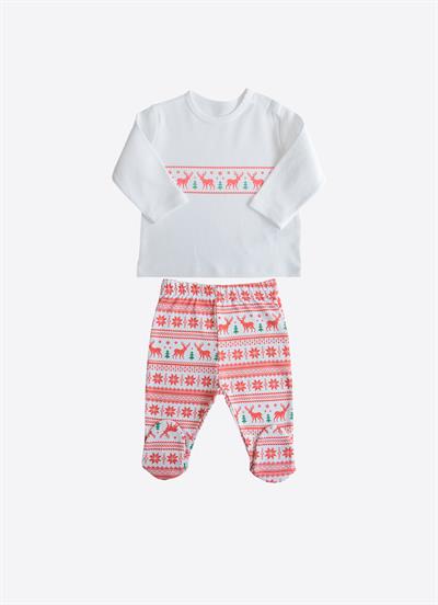 Organik Nordic 3lü Takım Kırmızı