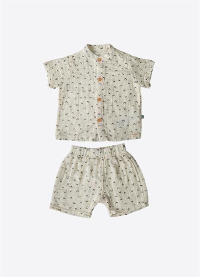 Organik Ocra Müslin 2li Takım Natural