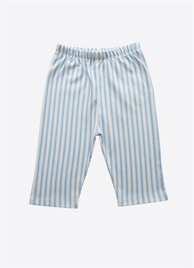 Organik Oliver 2li Pijama Takımı Mavi