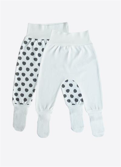 Organik Panda 2li Çoraptolon Ekru