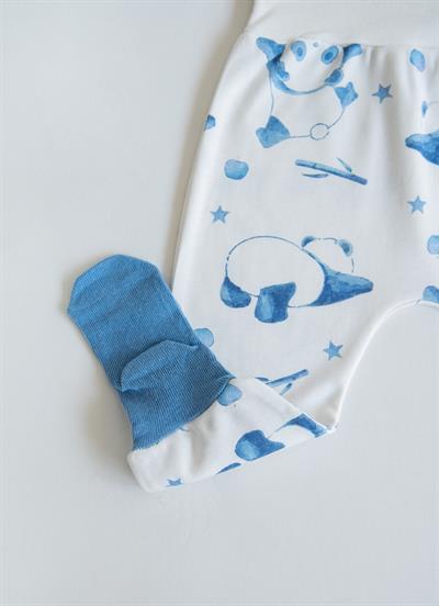 Organik Panda 3lü Set Mavi