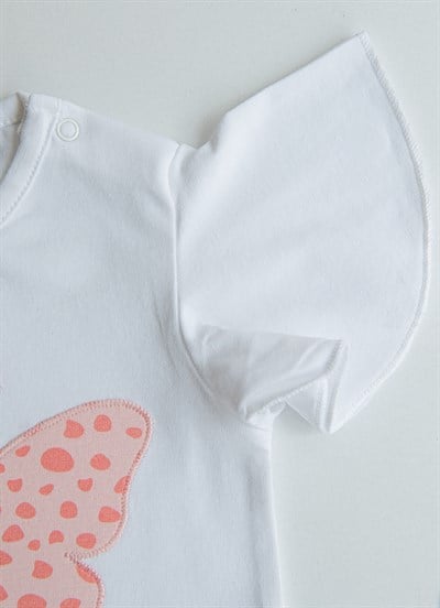 Organik Pink Butterfly 2li Takım Pembe