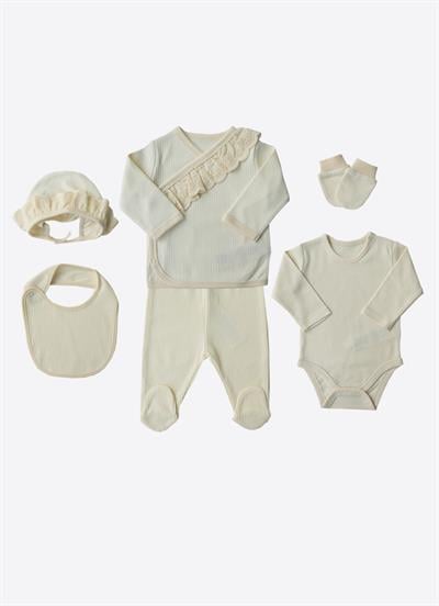 Organik Piya 6lı Hastane Çıkış Seti Natural