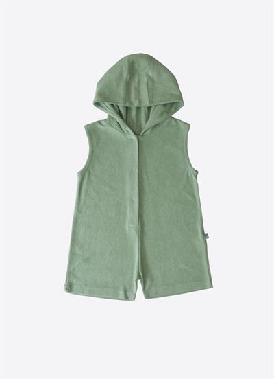 Organik Premium Erkek Havlu Şort Tulum Yeşil