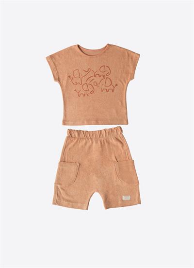 Organik Premium Havlu 2li Takım Tarçın