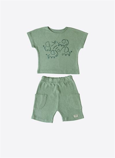 Organik Premium Havlu 2li Takım Yeşil