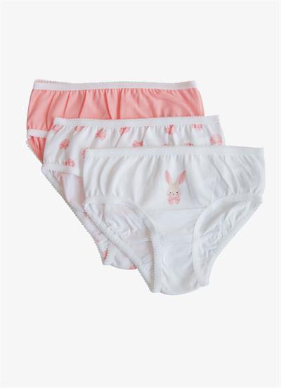 Organik Rabbit 3lü Külot Pembe