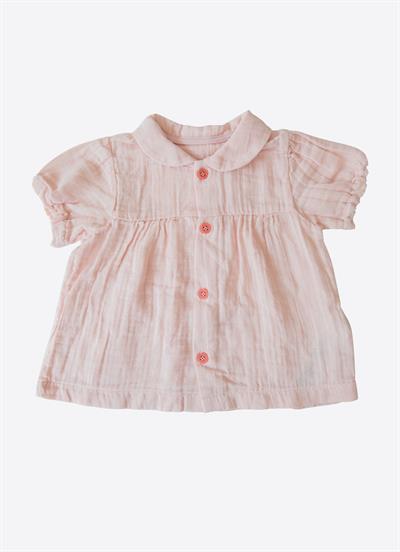 Organik Rita Müslin Topdonlu 2li Takım Pembe