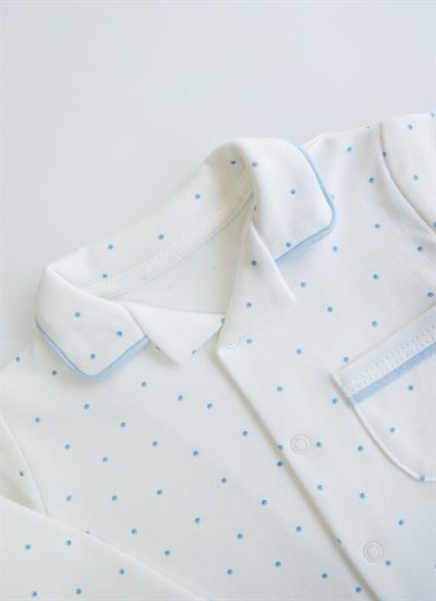 Organik Rory 2li Pijama Takımı Mavi