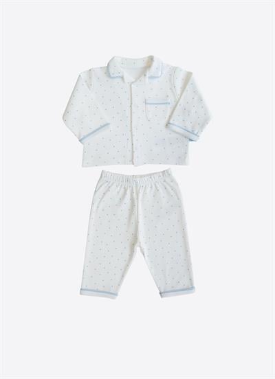 Organik Rory 2li Pijama Takımı Mavi