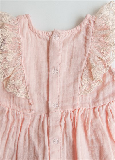 Organik Rosie Elbise Pembe