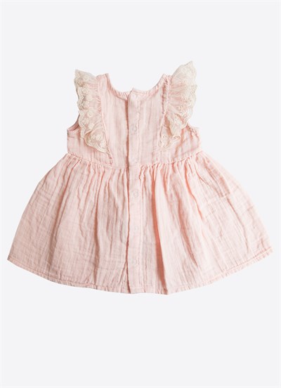 Organik Rosie Elbise Pembe