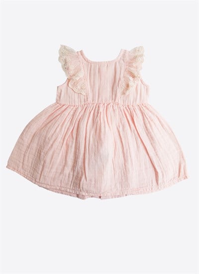 Organik Rosie Elbise Pembe