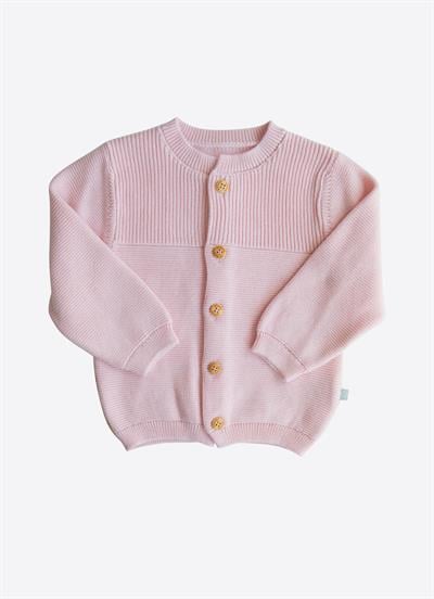 Organik Rosy Triko Hırka Pembe