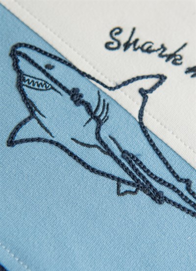 Organik Shark 2li Takım Mavi