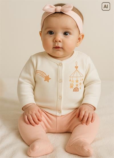 Organik star 2li Takım Ekru