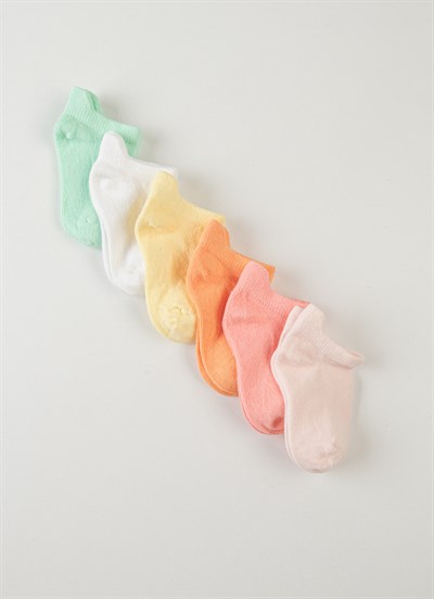 Organik Sunny Steps 6lı Çorap Pembe