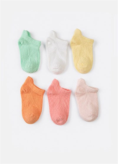 Organik Sunny Steps 6lı Çorap Pembe