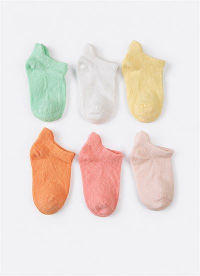 Organik Sunny Steps 6lı Çorap Pembe