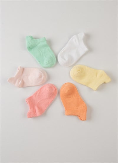 Organik Sunny Steps 6lı Çorap Pembe