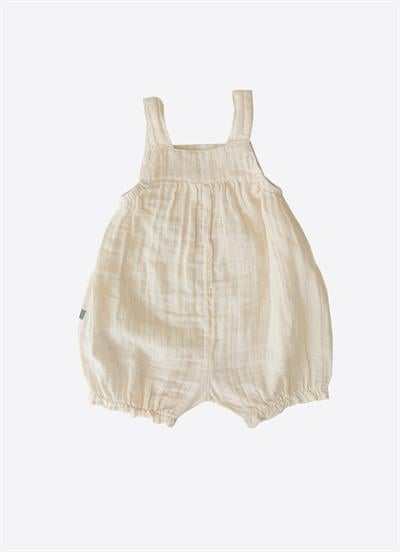 Organik Suso Müslin Şort Tulum Natural