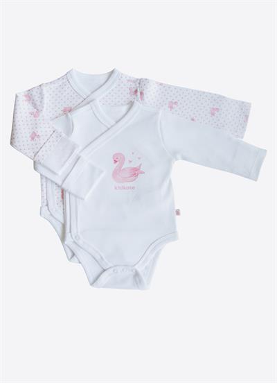 Organik Swan 2li Body Pembe