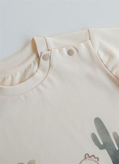 Organik Thomas 2li Takım Bej