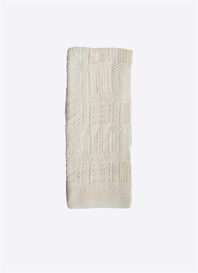 Organik Triko Panel Battaniye Natural