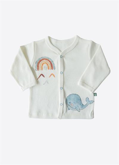 Organik Whale 2li Takım Ekru