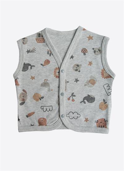 Organik Woodland 4lü Tulum Set Gri