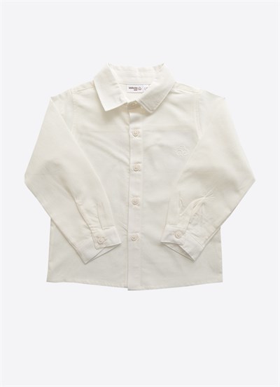 Organik Yuri Gömlek Ekru