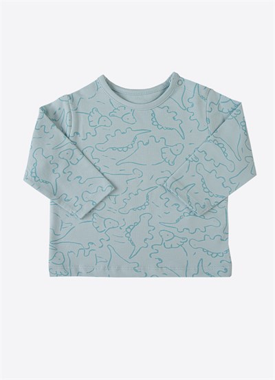 Organik Zody 2li Pijama Takımı Mavi