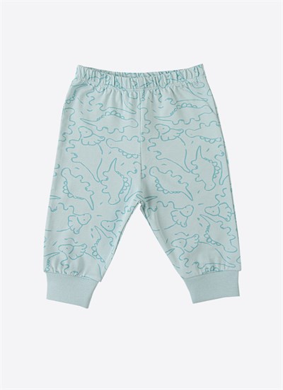 Organik Zody 2li Pijama Takımı Mavi