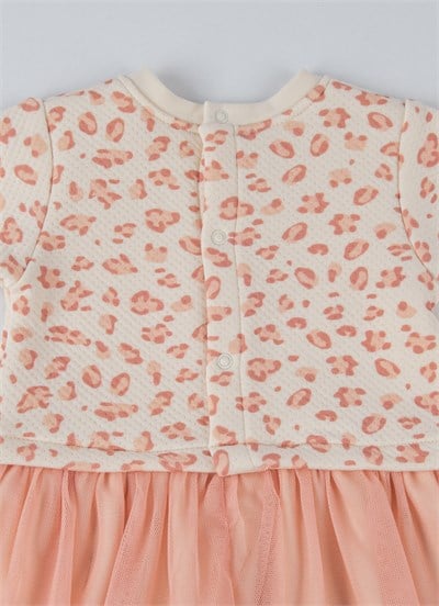 Pink Leopard Saç Bantlı Elbise Pembe