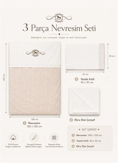 Royal Nevresim Takımı Natural