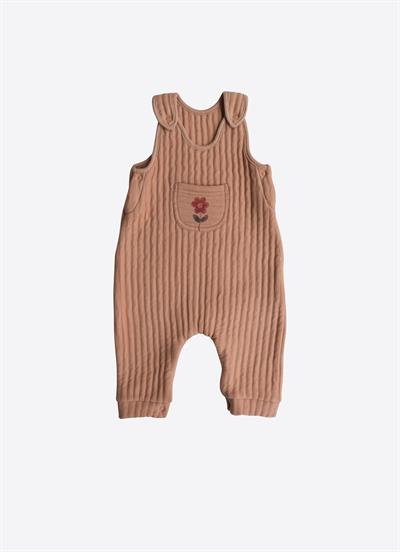 Sandy Salopet 2li Takım Kahverengi