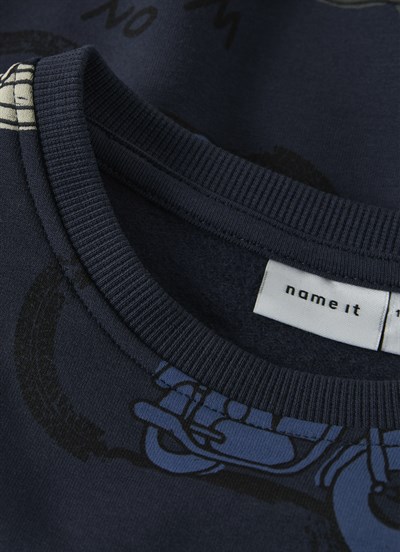 Name IT Sweatshirt Lacivert